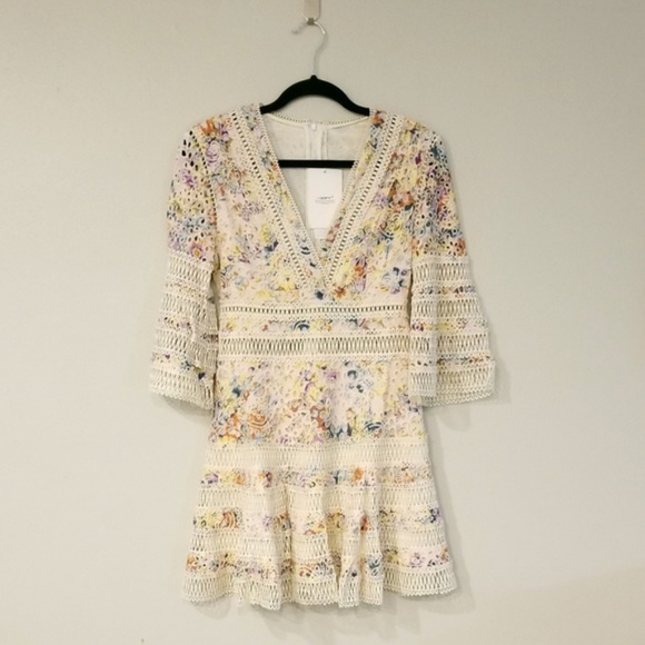 😱LAST 1😱NWOT DROP WAIST FLORAL LACE DRESS - Picture 5 of 6